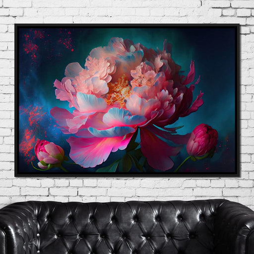 Peonie Flower 1 - Neal Hackett Canvas Print