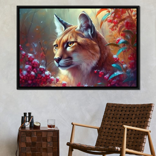 Winter Puma - Neal Hackett Canvas Print