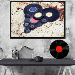 Heart Shaped Vinyl Records - NicheCanvas