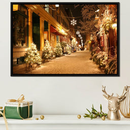 Christmas in Quebec City - NicheCanvas