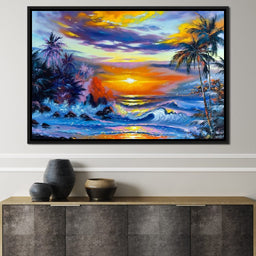 Hawaii Sunset - NicheCanvas