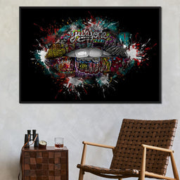 Graffiti Lips - Johanjjf - NicheCanvas