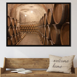 Barrels of Wine - NicheCanvas