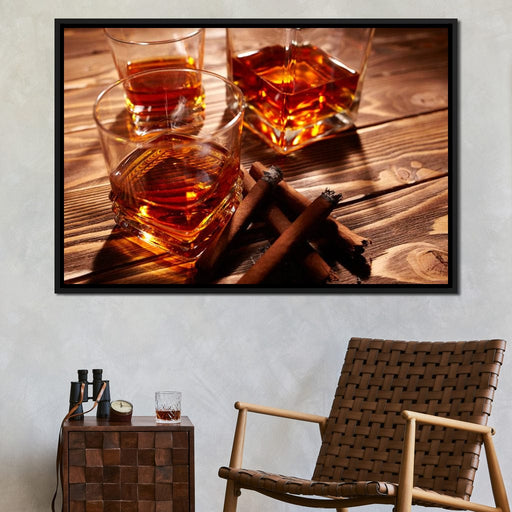 Cognac & Cigars Canvas Print