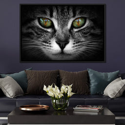 Green Eyed Cat - NicheCanvas