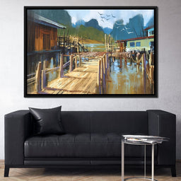 Fishing Pier - NicheCanvas