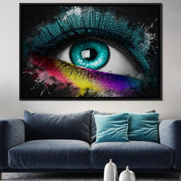 Colorful Eye Splash Art - Johanjjf - NicheCanvas