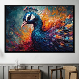 Vibrant Peacock - NicheCanvas