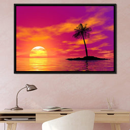 Sunset Island - NicheCanvas