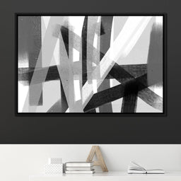 Black & White Lines v3 - Andy Brackpool - NicheCanvas