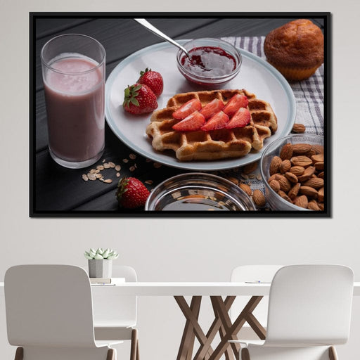 Homemade Waffles Canvas Print