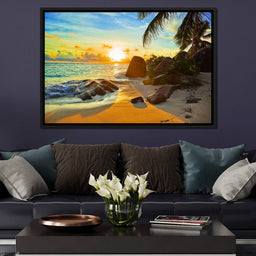 Natural Beach Sunset - NicheCanvas