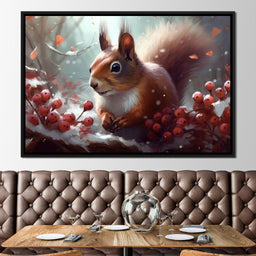 Winter Squirrel - Neal Hackett - NicheCanvas