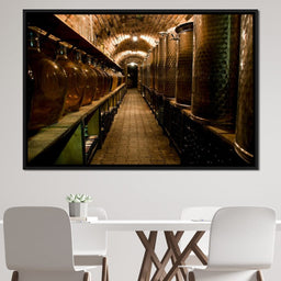 Wine Cellar Corridor - NicheCanvas