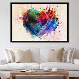Heart Splash - NicheCanvas