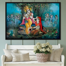 Radha & Krishna Love Tree - NicheCanvas