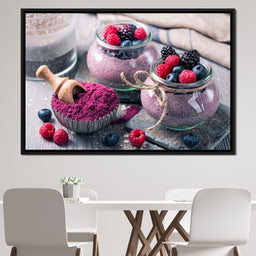 Chia Seeds & Acai Pudding - NicheCanvas