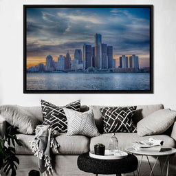 Detroit Skyline - NicheCanvas