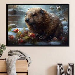 Winter Beaver - Neal Hackett - NicheCanvas