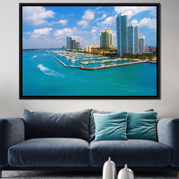 Miami Beach Skyline - NicheCanvas