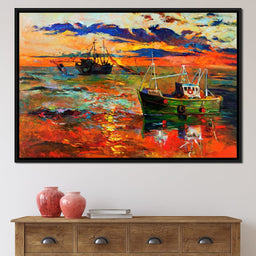 Fishing Boats - NicheCanvas