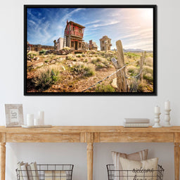 Abandoned Western Town - NicheCanvas