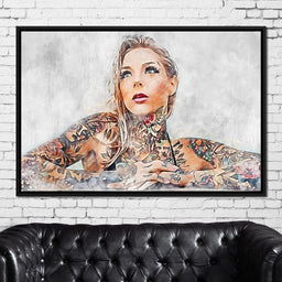 Girl Tattoo 2 - Mateo - NicheCanvas