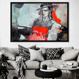 Lady in Red - NicheCanvas