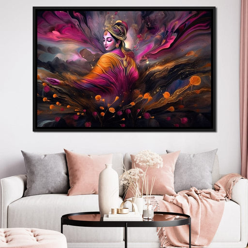 Blissful Krishna Canvas Print