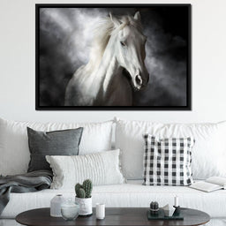 White Stallion - NicheCanvas