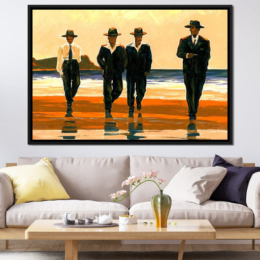 Men's On The Beach Canvas Print