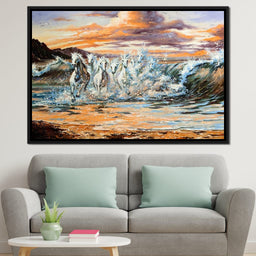 Horses Splash - NicheCanvas