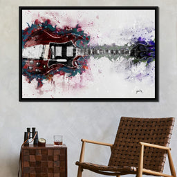 Angus Young's Red Guitar - Abraham Szomor - NicheCanvas