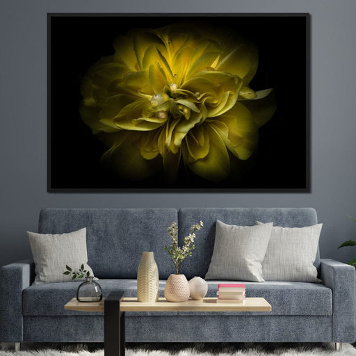 Yellow Backyard Flowers - Brian Carson Canvas Print