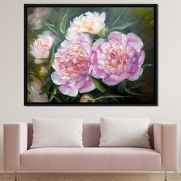 Blooming Peonies - NicheCanvas