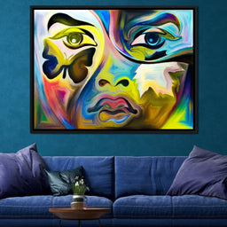 Multicolored Artistic Abstraction - NicheCanvas