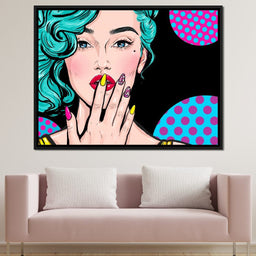 Pop Art Lady - NicheCanvas