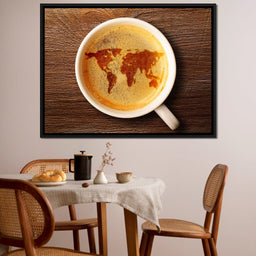 World Map Coffee Cup - NicheCanvas