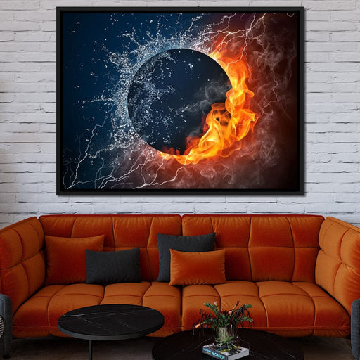 Black Hole Elements Canvas Print