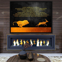 Lion & Gazelle - ABConcepts - NicheCanvas