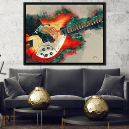 Tom Petty's Electric Guitar - Abraham Szomor - NicheCanvas