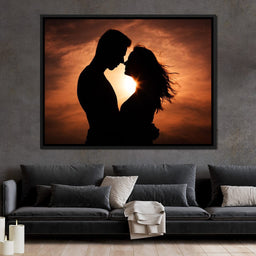 Couple by the Sunset - NicheCanvas