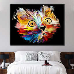 Colorful Cat - NicheCanvas