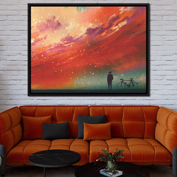 Admiring The Red Clouds - NicheCanvas