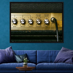 Vintage Electric Guitar Amplifier - NicheCanvas