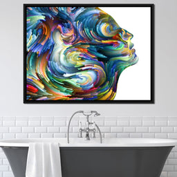 Colored Visage Profile - NicheCanvas