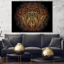 Golden Owl - NicheCanvas