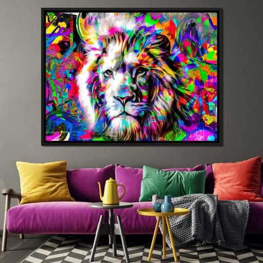 Psychedelic Lion Canvas Print