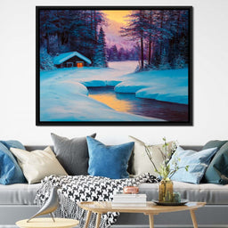 Winter Forest Home - NicheCanvas