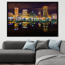 Baltimore Skyline - NicheCanvas